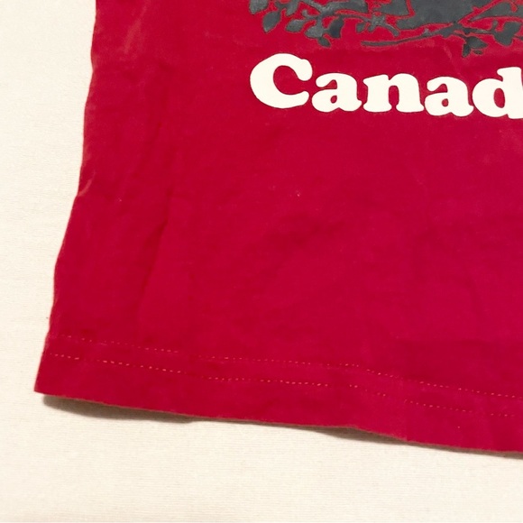 Roots Baby Red Canada Tshirt 6-12 Months Shirt - Picture 5 of 16